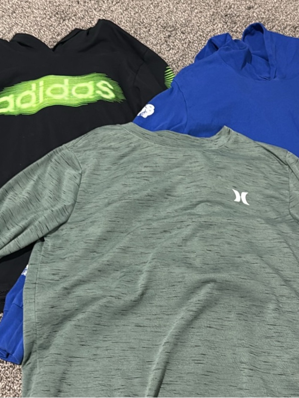 Hurley and Adidas Boys tops (10/12) M